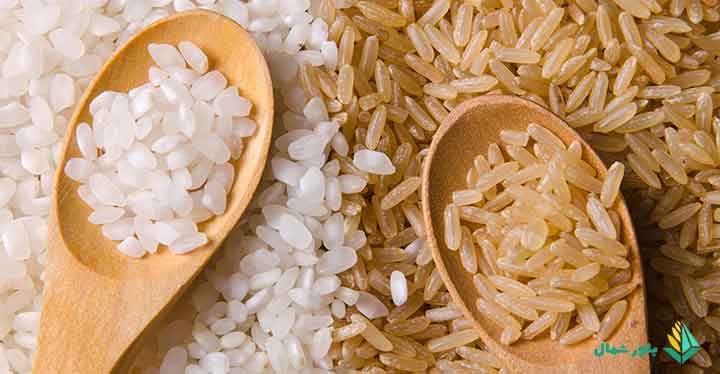 تفاوت برنج سفید با قهوه ای از نظر ازرش غذایی